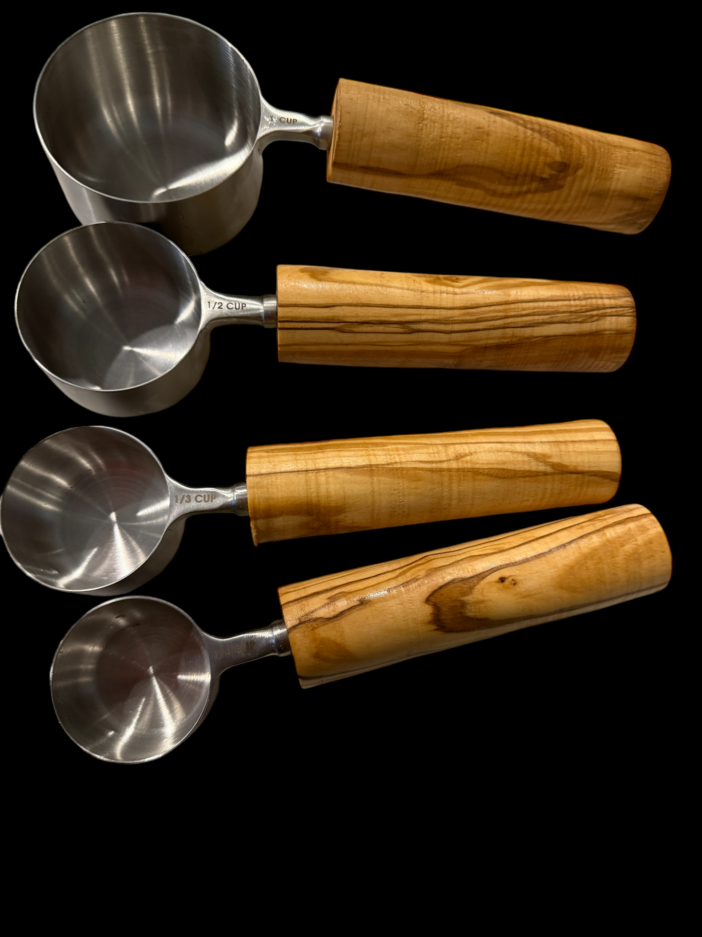 Olive wood Measuring Cupss
