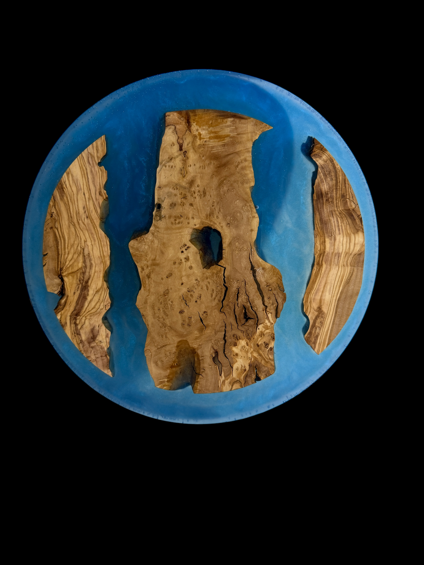 Epoxy Olivewood Lazy Susan