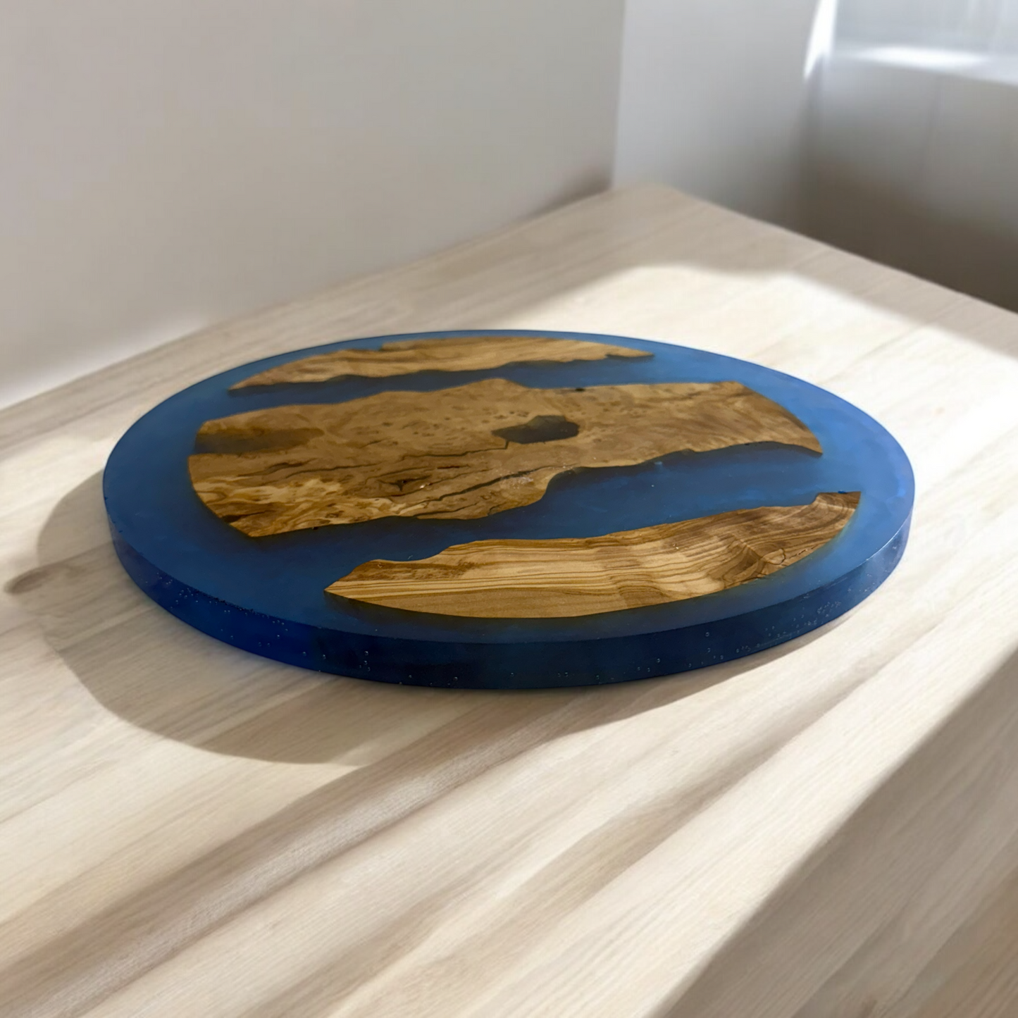 Epoxy Olivewood Lazy Susan