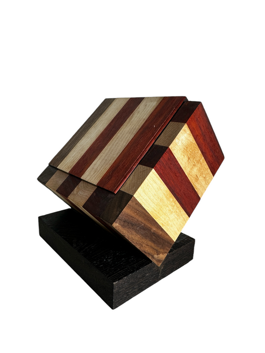 Coaster set Paduak Walnut Maple